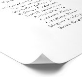 9 Tafels Welkom Zitplaats Chart Elegante Script  Poster (Hoek)