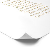 9 Tafels Welkom Zitplaats Chart Poster (Hoek)
