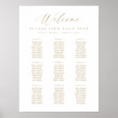 9 Tafels Welkom Zitplaats Chart Poster (Voorkant)
