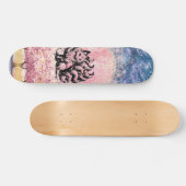 9 Tail Fox Aziatisch Roze Cherry Blossom Skateboar Persoonlijk Skateboard (Horizontaal)