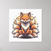 9 Tailed Fox Spirt Canvas Afdruk (Voorkant)