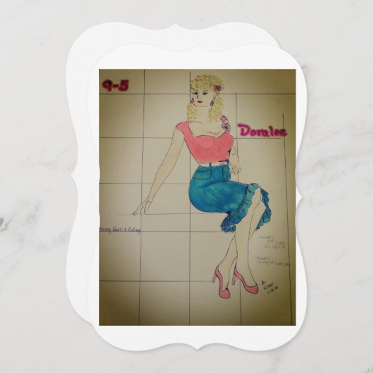 9 tot en met 5: DoraLee Wenskaart Feestdagenkaart (Voorkant / Achterkant)