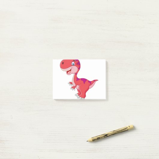 9.Tyrannosaurus Dinosaur Drawing - dinosaur Post-it® Notes (Op bureau)