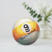 9 Uitnodiging voor ball Party (Staand voorkant)