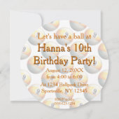 9 Uitnodiging voor ball Party (Achterkant)
