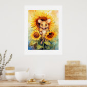 9 van 17 Zonnebloementuin Miceville Poster (Keuken)