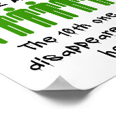 9 van de 10 echtgenoot Funny Poster (Hoek)