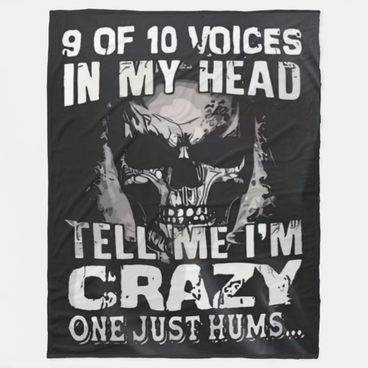 9 VAN DE 10 STEMMEN FLEECE DEKEN (Voorkant)