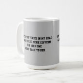 9 van de 10 stemmen in mijn hoofd KOFFIE MOK (Voorkant links)