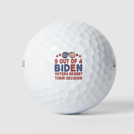 9 van de 4 kiezers betreuren hun beslissingscadeau golfballen (Voorkant)