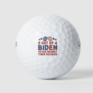 9 van de 4 kiezers betreuren hun beslissingscadeau golfballen