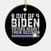 9 van de 4 kiezers betreuren hun besluit keramisch ornament (Voorkant)