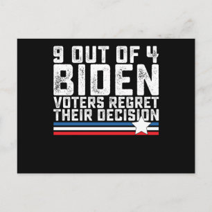 9 van de 4 kiezers van Biden betreuren hun besliss Briefkaart
