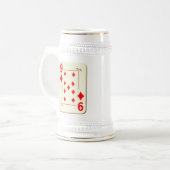 9 van de Diamonds-speelkaart Bierpul (Voorkant links)
