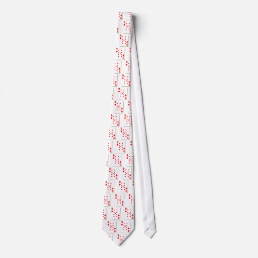 9 van de Diamonds-speelkaart Stropdas (Voorkant)