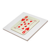 9 van de hartspelkaart tegeltje (Zijkant)