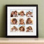 9 vierkante collage - witte rug foto afdruk<br><div class="desc">Zwart en wit ontwerp - Gebruik uw foto's zonder lijsten op dit ontwerp! Voeg uw favoriete afbeeldingen en momentopnamen toe aan deze strip voor een leuke geheugenhouder. Een artistieke manier om je beste foto's te tonen die foto's delen.</div>