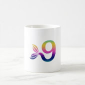 9 vissen ontwerp koffiemok (Center)