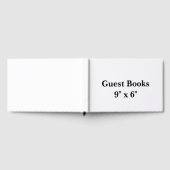 9" x 6" Zwart 60# Eclipse Gastenboek (Volledig)