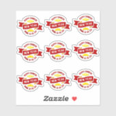 9 x Chinees nieuwjaar Gong Xi Fa Cai - Wish Wealth Sticker (Vel)