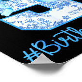 9 Year Old Birthday Girl Coquette Bow 9th Birthday Poster (Hoek)