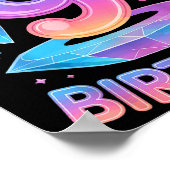 9 Years Old Bday K-p Kids 9th Birthday Girls Kp Bi Poster (Hoek)