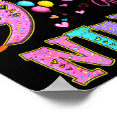 9 Years Old Sweet Sy And Nine Birthday Girl Donut Poster (Hoek)