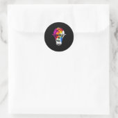 9 Years Sketll 9e verjaardag Ronde Sticker (Tas)