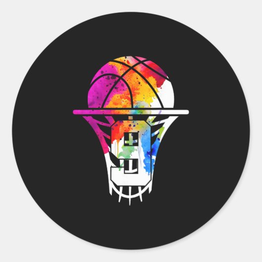 9 Years Sketll 9th Birthday  Ronde Sticker (Voorkant)