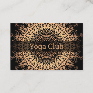 9. Yoga Center, yoga, sport, Golden mandala Visitekaartje