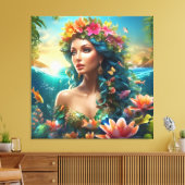 #9 Zeemeerminnenleven Canvas Afdruk (Insitu (Woonkamer))