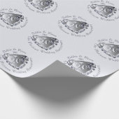 9de, 10de, 20e, 25e, 70e Jubileum voor bruiloft Cadeaupapier (Hoek)