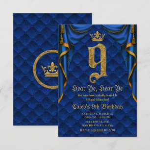 9de 9 Verjaardagsfeestje Koninklijke Blauwe Gouden Kaart
