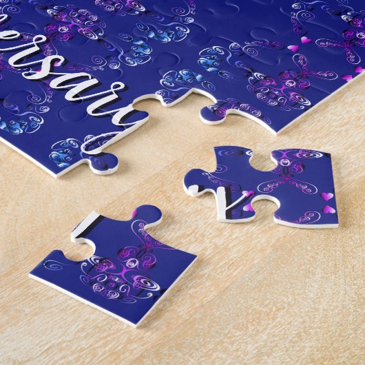 9de Jubileum Lapis Lazuli Blue Legpuzzel (Zijkant)