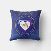 9de Jubileum Lapis Lazuli Hearts Kussen (Achterkant)
