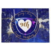 9de Jubileum Lapis Lazuli Kleur Groot Cadeauzakje (Voorkant)