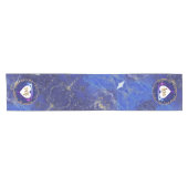 9de Jubileum Lapis Lazuli Kleur Korte Tafelloper (Horizontaal)