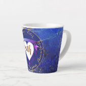 9de Jubileum Lapis Lazuli Kleur Latte Mok (Rechterhoek)