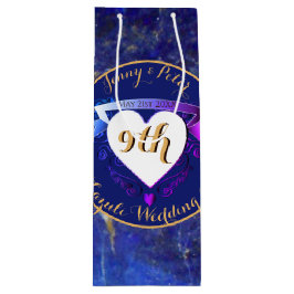 9de Jubileum Lapis Lazuli Kleur Wijn Cadeautas