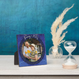 9de Jubileum-ronde Lapis Lazuli Lijst Fotoplaat