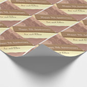 9de Jubileum van de Woningen, Willow en Koper Cadeaupapier (Hoek)