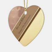 9de Jubileum van de Woningen, Willow en Koper Keramisch Ornament (Links)