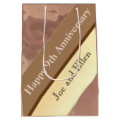 9de Jubileum van de Woningen, Willow en Koper Medium Cadeauzakje (Achterkant)