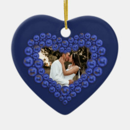 9de Jubileum van het huwelijk Lapis lazuli foto Keramisch Ornament