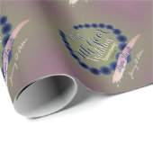 9de Jubileum voor het huwelijk Lapis Lazuli en Plu Cadeaupapier (Rol Hoek)