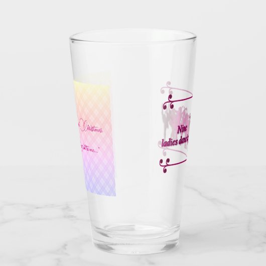 9de kerstdag Negen Dames dansen Glas (Rechts)