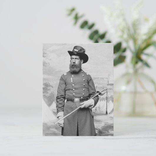 9de Massachusetts Officer, 1860's Briefkaart (Staand voorkant)