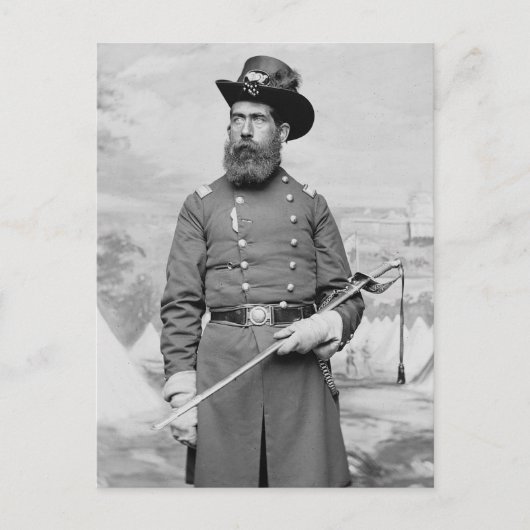 9de Massachusetts Officer, 1860's Briefkaart (Voorkant)