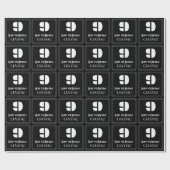 9de verjaardag: Kunst Deco Geïnspireerde look "9" Cadeaupapier (Vlak)