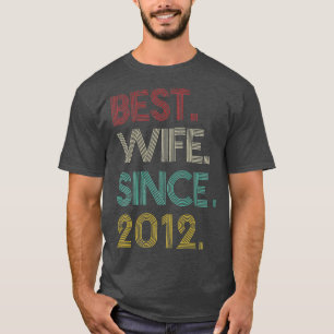 9de weddenschap Jubileum Gift for her Best Wife T-shirt